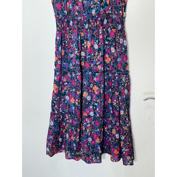 Rails Amelia Dress in Leilani Smocked Floral Midi Sundress Size Small - Picture 4 of 9